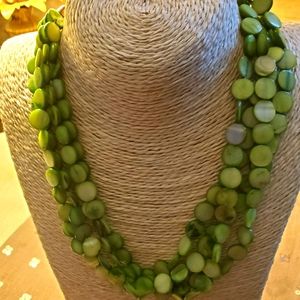Beautiful Green Beaded Necklace